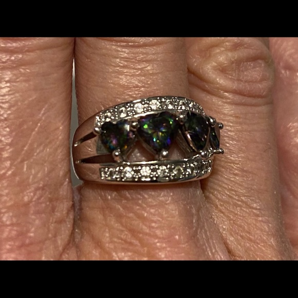 Smokey topaz sparkle galore costume ring - Picture 2 of 4